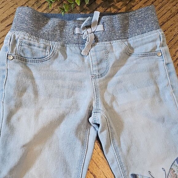 Stretchy denim butterfly jeans size 4 - Picture 2 of 12